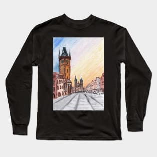 Sunset Prague Long Sleeve T-Shirt